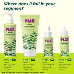 PLIX THE PLANT FIX Set Of 2 Neem Anti Dandruff Shampoo 200 ml With Serum 50 ml image 2