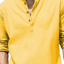 APEKTRA Men Mandarin Collar Straight Kurta image 4
