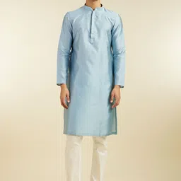 Diwas by Manyavar Ethnic Motifs Woven Design Straight Kurta-image-13