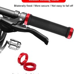 abc amol bicycle components Premium Quality Cycling Lock-on Anti-slip Bicycle Handle Grips, Color- Red Bicycle Handle Grip image 4
