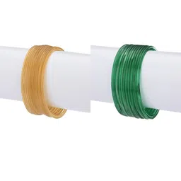 1ST TIME Set Of 24 Yellow Alloy Bangles-picture-35