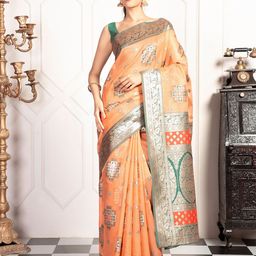 MIMOSA Woven Design Zari Kanjeevaram Saree-image-41