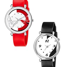 Gopal Shopcart Unisex Dial & Straps Analogue Watch 601 Black 602 Red-5