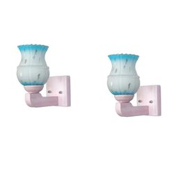 Somil Premium Designer Glass Wall / Night Lamp Elegant & Stylish Dcor Accent for Modern Interiors, color- Firozi, White, Size- 19.5 X 24.5 X 22.5 CM-image-87