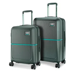 Urban Jungle Caliber Set Of 2 Textured Hard Suitcase Trolley Bags-image-70