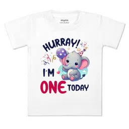 Arvesa Kids Typography Printed Applique T-shirt-image-79