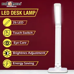 make ur wish Rechargeable Study table lamp Foldable With Touch Sensor Lithium Battery Dual Power Backup Table Lamp image 3