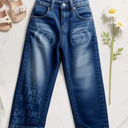 Naughty Ninos Girls Comfort Flared Mid-Rise Light Fade Jeans-picture-47
