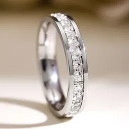 Rubans Rhodium-Plated Cubic Zirconia Stone Studded Finger Ring-39
