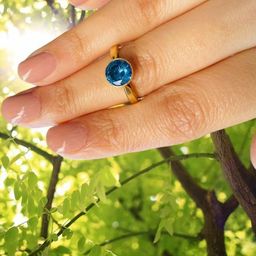 GenZcomplex Blue Brass Finger Ring-image-71