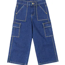 UNDER FOURTEEN ONLY Girls Regular Fit Mid-Rise Low Distress Jeans-picture-9