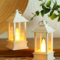 White Plastic Hanging Lantern-21