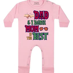 Arvesa Daddy & I Agree Mom Is Best Printed Bodysuit-image-30