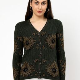 Kalt Women Cable Knit Cardigan-image-74