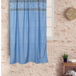 ArtEastri Blue & Yellow Geometric Window Curtain-image-79
