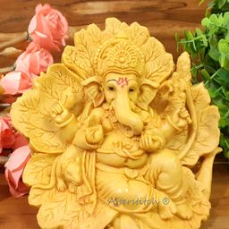 Afterstitch Gold-Toned Mukut Baal lord Ganesha Idol Showpiece-image-29