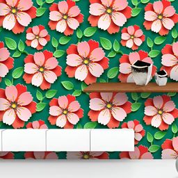 ArtzFolio Printed UV-Resistant Anti-Bacterial D Japanese Cherry Tree Blossom Peel & Stick Wallpaper-image-75