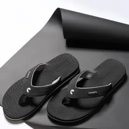 CHUPPS Men Self Design Thong Flip-Flops-image-4