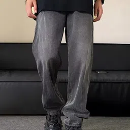 StyleCast x Revolte Men Relaxed Fit Light Fade Jeans-image-34