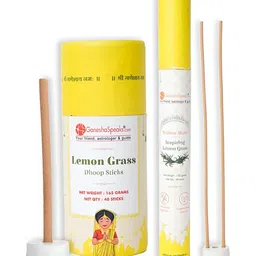 GaneshaSpeaks 80-Pcs Brown Lemongrass Dhoop & Incense Sticks-image-14