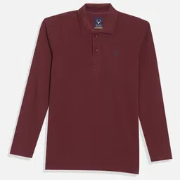 Allen Solly Junior Boys Solid Polo Collar Cotton T-shirt-image-10