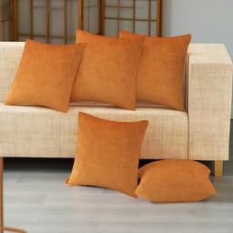 IVAZA Unisex Orange Cushion Covers-image-78