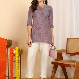 Moda Rapido Geometric Printed Kurti-image-77