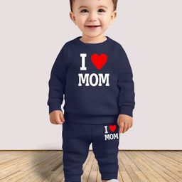 MRS NATURAL Kids Typography Printed Sweatshirt & Joggers-image-87