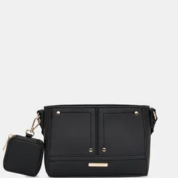 Forever Glam by Pantaloons Colourblocked PU Structured Sling Bag image 2