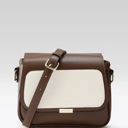 Van Heusen Colourblocked Structured Sling Bag-11