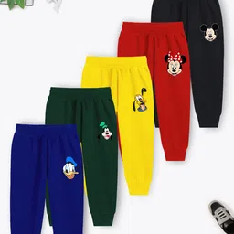 Disney By Miss and Chief Boys Pack Of 5 Printed Cotton Joggers-image-13