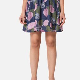 OTIRA Printed A-Line Above Knee Skirt-image-95