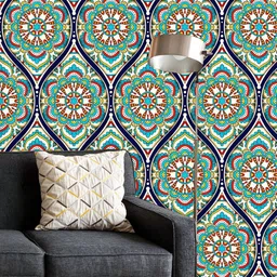 ArtzFolio Printed UV-Resistant Anti-Bacterial Ethnic Mandala Pattern Peel & Stick Wallpaper-image-56