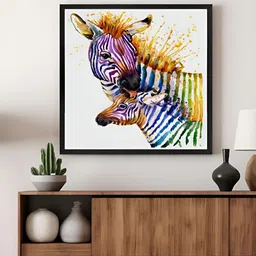 999Store Grey & Blue Animals Canvas Wall Art-image-76