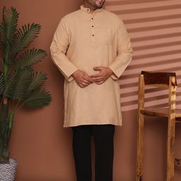 Enchanted Drapes Men Cotton Long Kurta-image-31