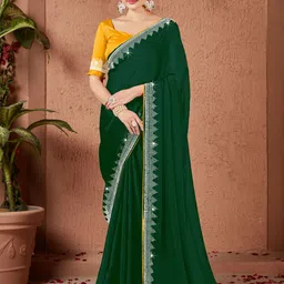 PAYAL CREATION Embellished Beads and Stones Maheshwari Saree-image-92