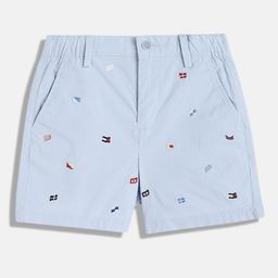 Tommy Hilfiger Boys Europe Embroidered Regular Fit Cotton Shorts-image-35