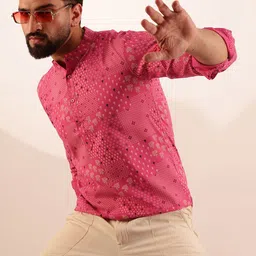 Anouk Ethnic Motifs Printed Mandarin Collar Short Kurta-image-69