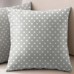 Aura Grey & White 2 Pieces Geometric Printed Square Cushion Covers-picture-13