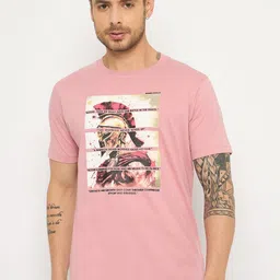 Duke Graphic Printed Round Neck Slim Fit Cotton T-shirt-image-52