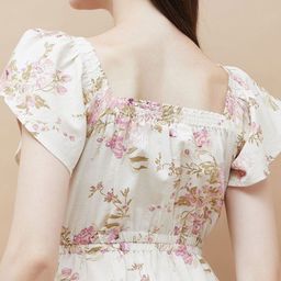 CODE by Lifestyle Floral Print Flutter Sleeve A-Line Maxi Dress image 2