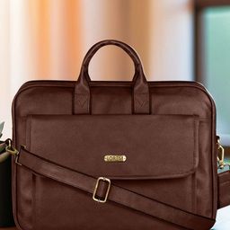 LOREM Men Textured Laptop Bag-98