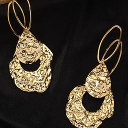 Krelin Gold-Plated Contemporary Shaped Drop Earrings-image-64
