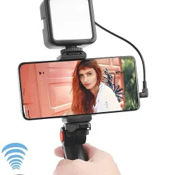 NVIRAV Vlogging Kit Recording Equipment with Tripod Fill Light Shutter for Camera Phone Tripod Kit image 5