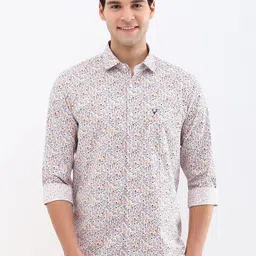Allen Solly Men Classic Spread Collar Floral Printed Cotton Slim Fit Casual Shirt-picture-35