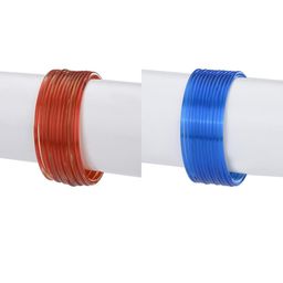 SOMIL Set of 24 Red Alloy Bangles-image-66