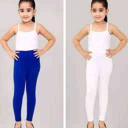TIK TOK WEARS Girl 2Pc Regular Fit Plain Cotton Churidar Length Legging-picture-43