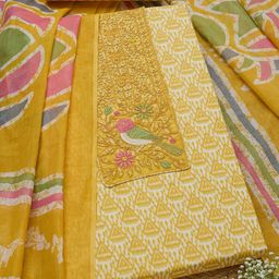 Soch Printed Unstitched Dress Material-picture-5