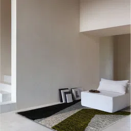 DDecor Grey Geometric Anti-Skid Polypropylene Carpet-6
