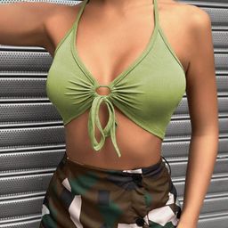 StyleCast Women Halter Neck Bralette Crop Top-picture-19